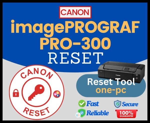 Canon imagePROGRAF PRO-300 printer reset