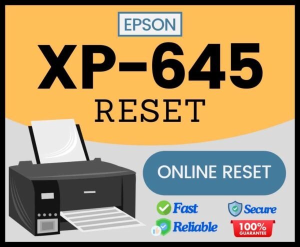 Epson XP-645 RESET