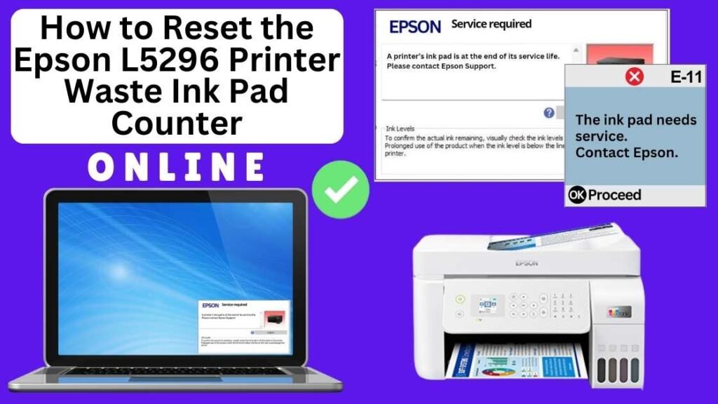 HOW TO RESET EPSON L5296 PRINTER