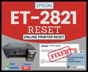 Epson Reset ET-2821
