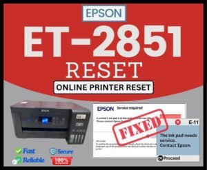 Epson Reset ET-2851