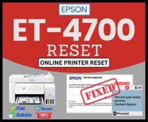 Epson Reset ET-4700