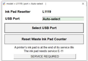 L1119 inkpad resetter